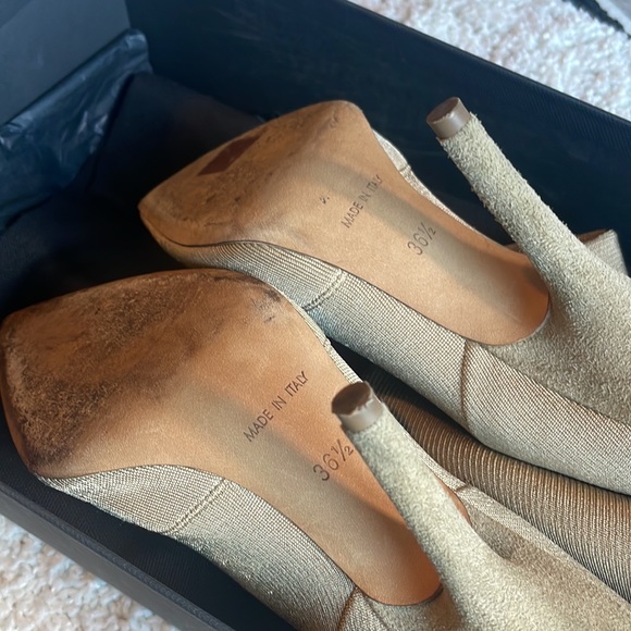 Yeezy Season 6 Beige Pointed Toe Heeled Boots - Picture 7 of 14